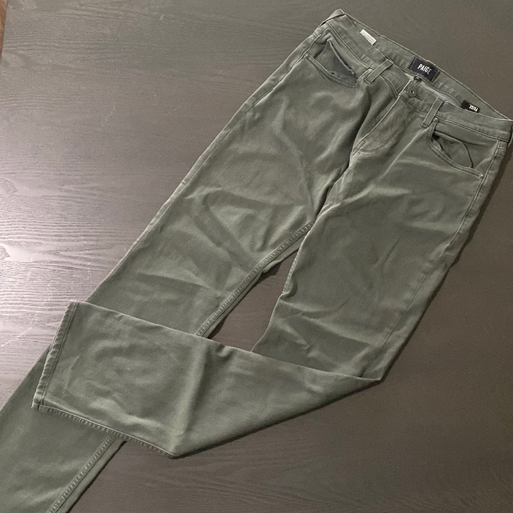Green paige jeans(men)